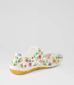 Women I LOVE BILLY Flats-Silviee White Flower Flat Shoes