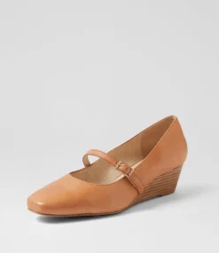 Women SUPERSOFT Comfort|Heels-Sizzi Dark Tan Leather Heels