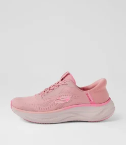 Women SKECHERS Sneakers-Skech Cloud Mauve Multi Fabric Sneakers