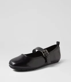 Women I LOVE BILLY Flats-Skooch Black Flat Shoes