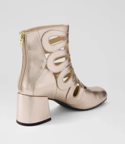 Women I LOVE BILLY Boots-Soopho Champagne Ankle Boots