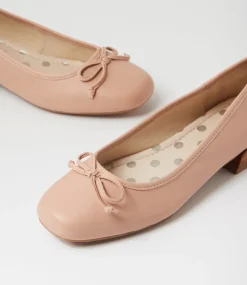 Women SUPERSOFT Comfort|Flats-Station Dark Nude Leather Flat Shoes