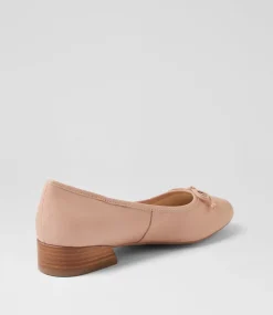 Women SUPERSOFT Comfort|Flats-Station Dark Nude Leather Flat Shoes