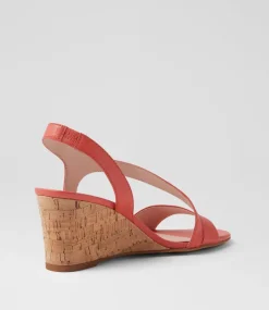 Women DIANA FERRARI Heels|Sandals-Staud Melon Cork Heel Leather Sandals