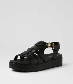 Women I LOVE BILLY Sandals-Stormin Black Sandals