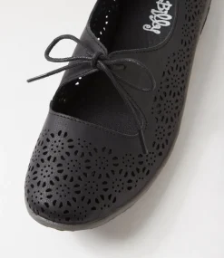 Women I LOVE BILLY Flats-Sullie Black Flat Shoes
