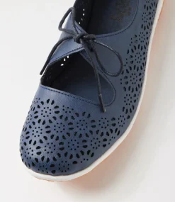 Women I LOVE BILLY Flats-Sullie Navy Flat Shoes