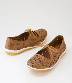 Women I LOVE BILLY Flats-Sullie Tan Flat Shoes