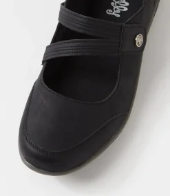 Women I LOVE BILLY Flats-Sultor Black Flat Shoes