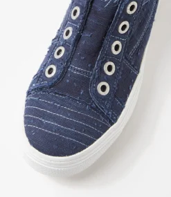 Women BLOWFISH Sneakers-Superplay Indigo Linen Sneakers