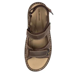 COLORADO Casuals|Sandals-SURMON BROWN CRAZYHORSE