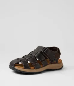 COLORADO Casuals|Sandals-Taco Brown Leather Sandals