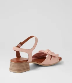 Women DIANA FERRARI Heels|Sandals-Tanglee Blush Leather Sandals
