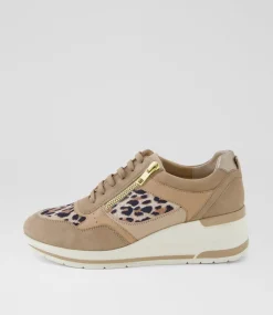 Women SUPERSOFT Comfort|Sneakers-Tarrina Tan Leopard Multi Sneakers
