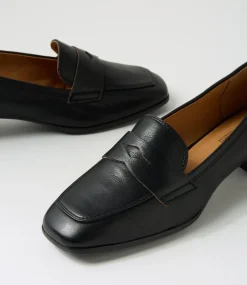 Women SUPERSOFT Comfort|Loafers-Taylar Black Leather Heels