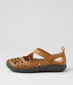 Women SUPERSOFT Comfort|Flats-Teasi Tan Dark Brown Leather Flat Shoes
