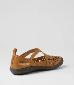 Women SUPERSOFT Comfort|Flats-Teasi Tan Dark Brown Leather Flat Shoes