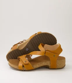 Women COLORADO Comfort|Heels-Tecopa Tan Pull Up Leather Sandals