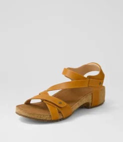 Women COLORADO Comfort|Heels-Tecopa Tan Pull Up Leather Sandals