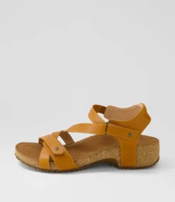 Women COLORADO Comfort|Heels-Tecopa Tan Pull Up Leather Sandals