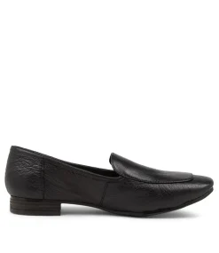 Women DIANA FERRARI Dress|Loafers-Temimie Black Leather Loafers