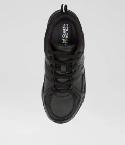 COLORADO Sport School Shoes|Junior School Shoes-TEMPO JNR LACE BLACK
