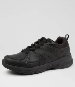 COLORADO Sport School Shoes|Junior School Shoes-TEMPO JNR LACE BLACK