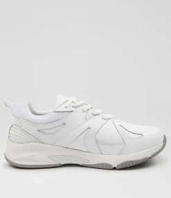 COLORADO Sport School Shoes|Senior School Shoes-TEMPO SNR WHITE LEATHER