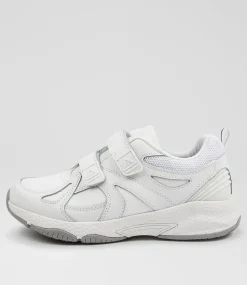 COLORADO Sport School Shoes|Junior School Shoes-TEMPO VEL JNR ADJ WHITE