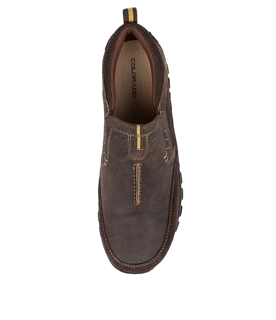 COLORADO Casuals-TESLER DARK BROWN LEATHER
