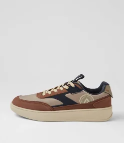 COLORADO Sneakers|Casuals-Teuta Taupe Leather Sneakers