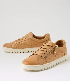 Women SUPERSOFT Comfort|Sneakers-Thelmia Dark Tan Leather Flat Shoes