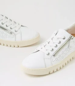 Women SUPERSOFT Comfort|Sneakers-Thelmia White Off Leather Flat Shoes