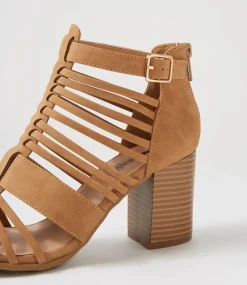 Women I LOVE BILLY Heels|Sandals-Tillie Tan Sandals