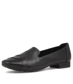 Women DIANA FERRARI Dress|Loafers-TILONY BLACK LEATHER LOAFERS