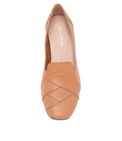 Women DIANA FERRARI Dress|Loafers-TILONY DARK TAN LEATHER LOAFERS