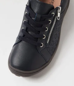 Women SUPERSOFT Comfort|Sneakers-Timmi Navy Leather Sneakers