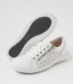 Women SUPERSOFT Comfort|Sneakers-Timmi White Leather Sneakers