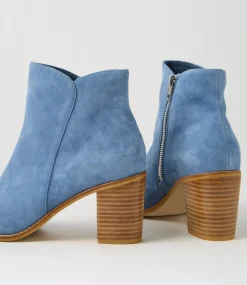 Women TOP END Boots-Tingly Denim Suede Ankle Boots