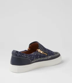 Women I LOVE BILLY Sneakers-Tonki Navy Tweed Fabric Sneakers