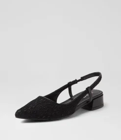 Women I LOVE BILLY Flats-Torranzi Black Fabric Flat Shoes