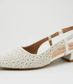 Women I LOVE BILLY Flats-Torranzi White Fabric Flat Shoes