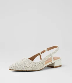 Women I LOVE BILLY Flats-Torranzi White Fabric Flat Shoes
