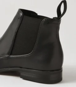 COLORADO Boots|Dress Shoes-Torrent Black Leather Chelsea Boots