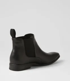 COLORADO Boots|Dress Shoes-Torrent Black Leather Chelsea Boots