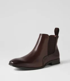 COLORADO Boots|Dress Shoes-Torrent Dark Brown Leather Chelsea Boots