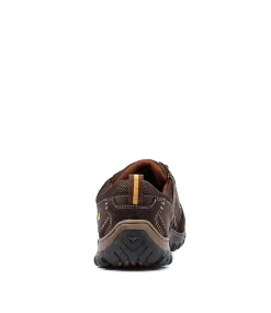 COLORADO Casuals-Tory Dark Brown Leather Flat Shoes
