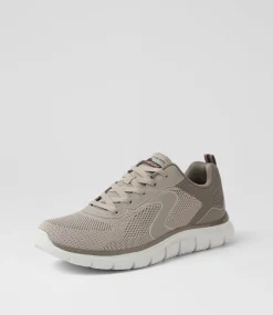 SKECHERS Sneakers-Track Lerko Taupe Fabric Sneakers