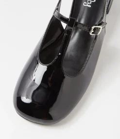 Women I LOVE BILLY Heels-Treatie Black Patent Pu Heels