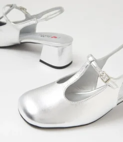 Women I LOVE BILLY Heels-Treatie Silver Heels